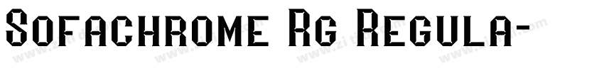 Sofachrome Rg Regula字体转换
